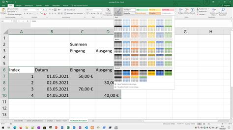 text in excel tabelle formatieren