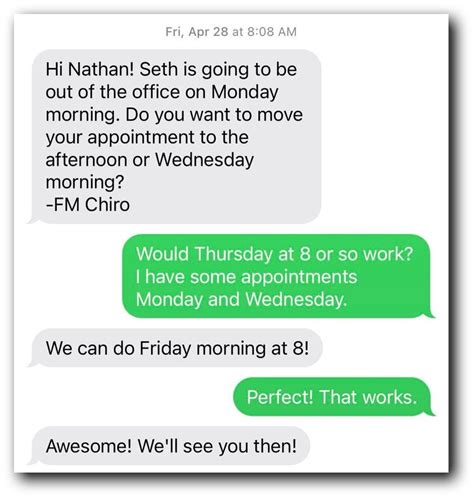 text message examples