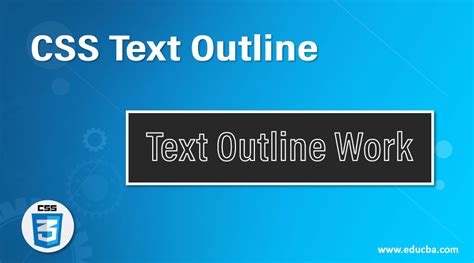 text outline css generator