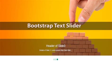 Text Slider In