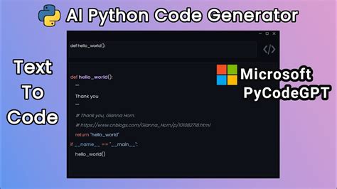 text to code python ai