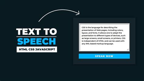 text to speech html code