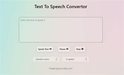 text to speech source code