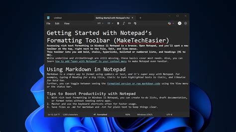 text wrapping and zoom for notepad app