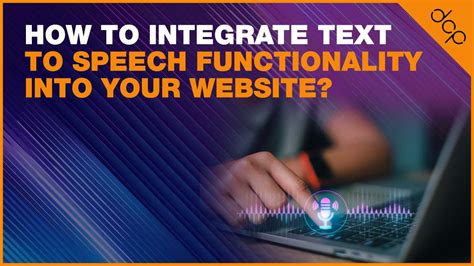 Text-to-speech functionality
