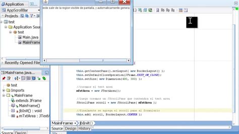 Textarea Add Scrollbar Java