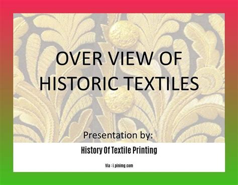 Textile Examples History