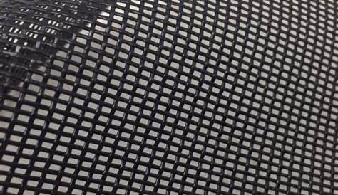Textilene Mesh Black Color Fabric 2X2 Weave PVC Coated
