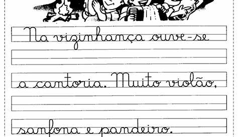 Texto Com Letra Cursiva Para 3 Ano Para Imprimir | Images and Photos finder