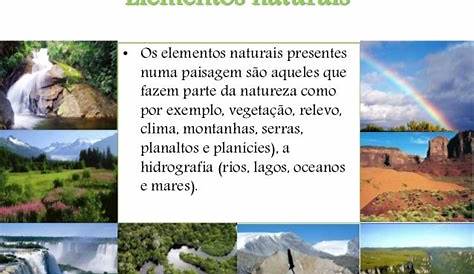 ELEMENTOS DA NATUREZA - Atividades ~ Educação sem Limites