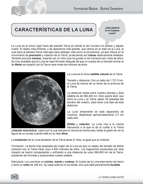 texto literario de la luna