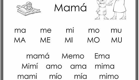 the spanish language worksheet for children to learn how to read and