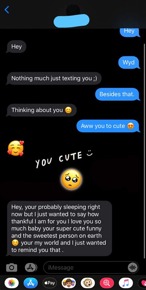 texts to send him while he's asleep