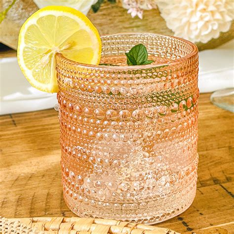 Textured Drinking Glasses
