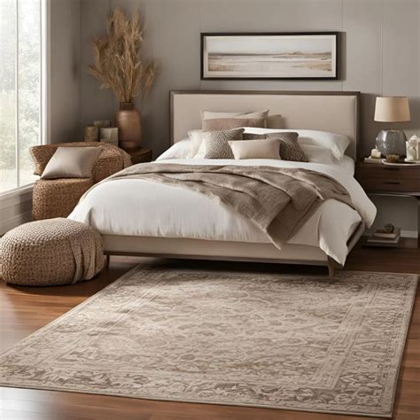 Textured Rug in Bedroom