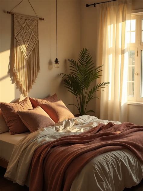 Textured Textiles in Boho Bedroom