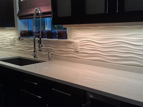 Textured Wall Backsplash