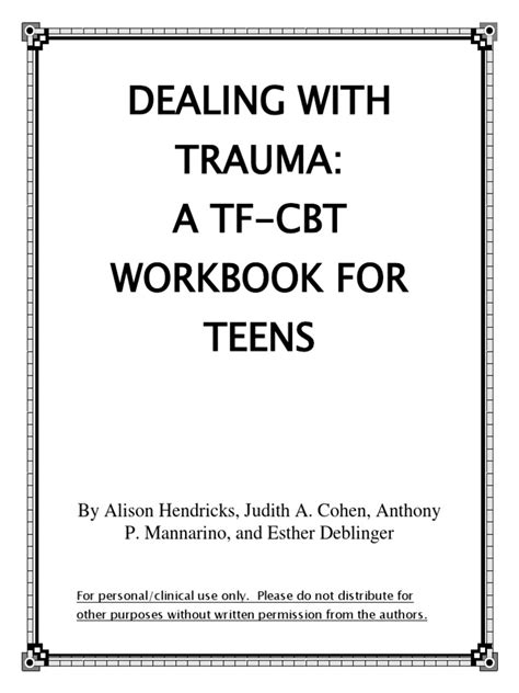 tf cbt workbook for adults pdf