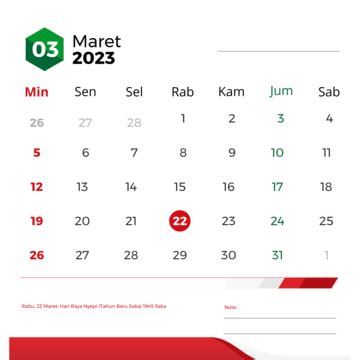 tgl merah maret 2023