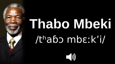 thabo mbeki pronunciation