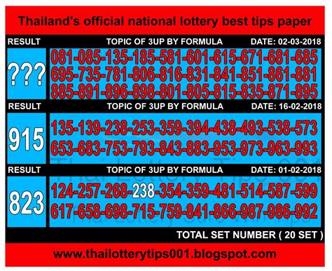 thai lottery tips sure number