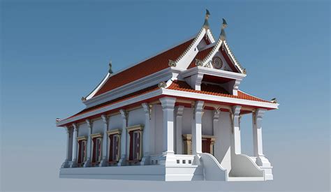 thai temple 3d model free