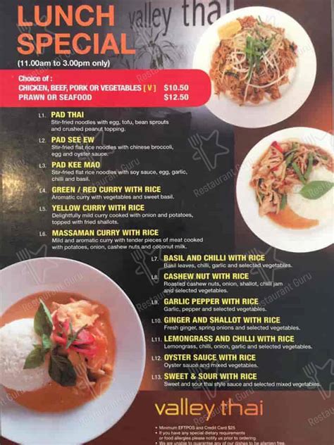 thai valley everett menu