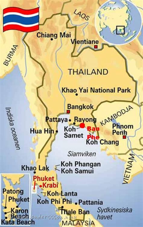 Mapa de Tailandia 2022
