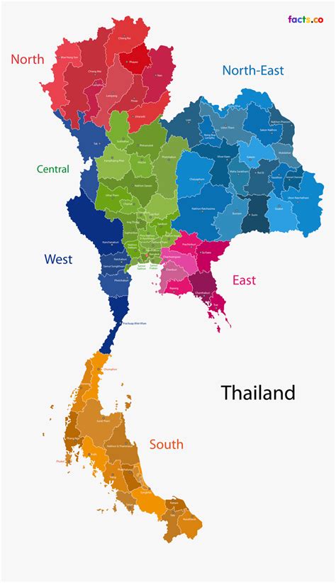 thailand map vector free