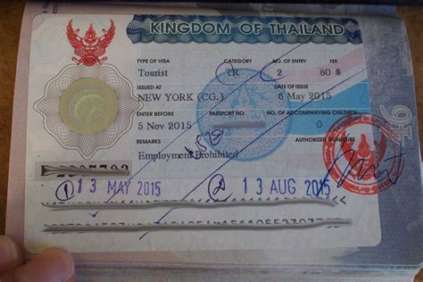 thailand tourist visa