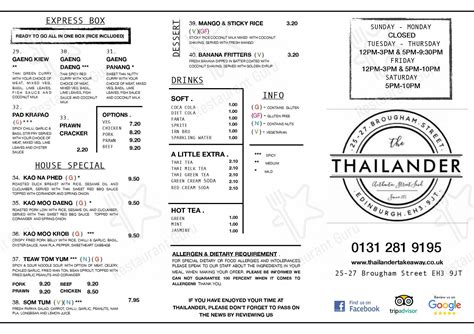 thailander takeaway edinburgh