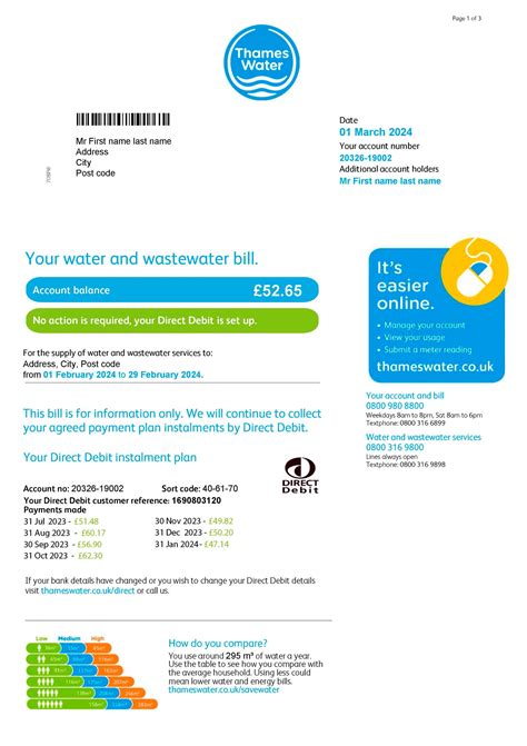 thames water bill payment number