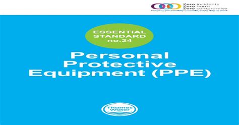 thames water ppe requirements