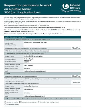 thames water s106 application