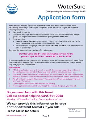 thames water s106 application form