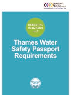 thames water safety passport scheme