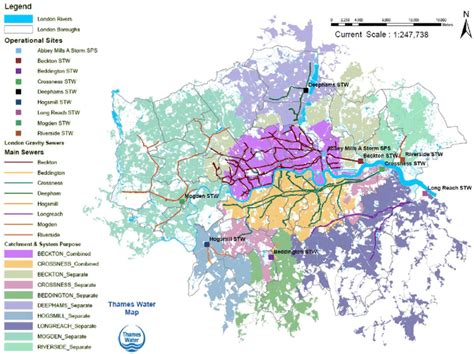 thames water sewer map