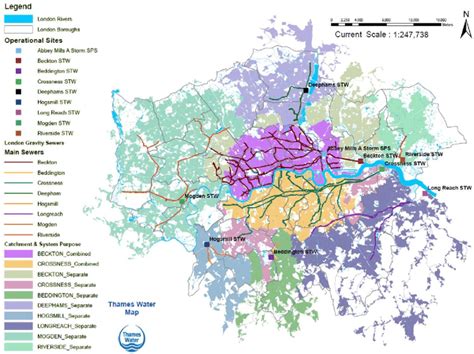 thames water sewer maps