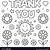 thank you card coloring page