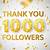 thank you post for 1000 followers