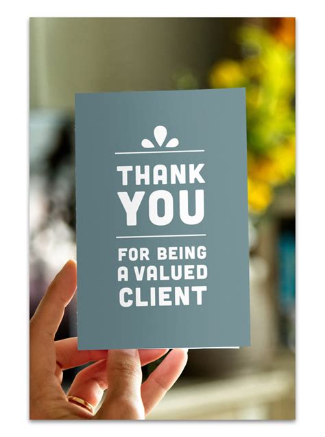 Thank You Card To Client