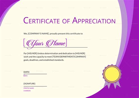 Thank You Certificate certificates templates free