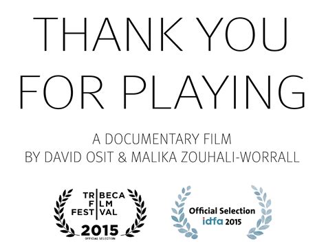 thank you for playing movie