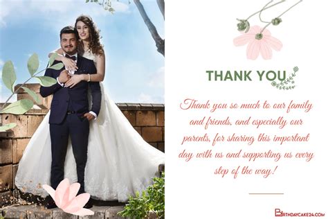 Thank You for the Wedding Wishes