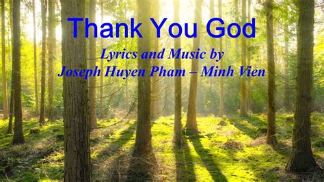 thank you god lyrics christian song