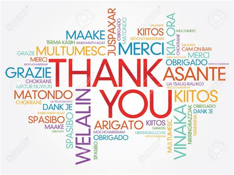 thank you in languages clip art