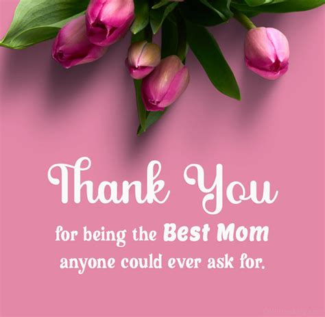 thank you message to mom