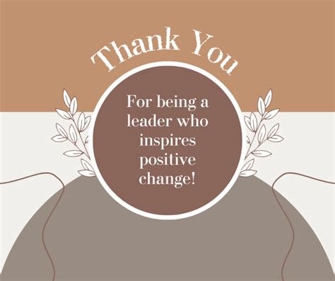 Thank You Note For Leader
