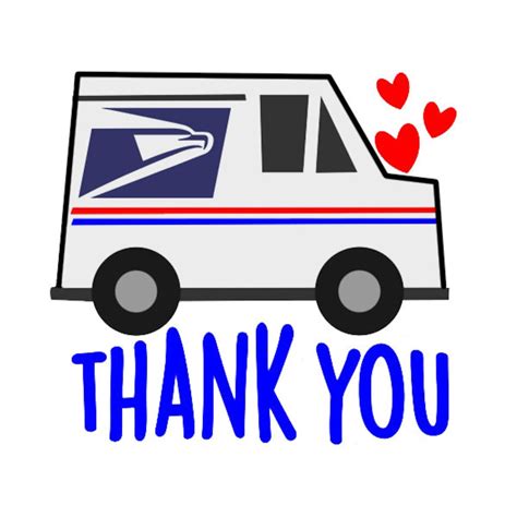 thank you postal workers printable
