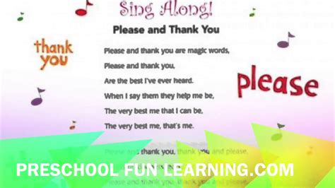 thank you preschool song